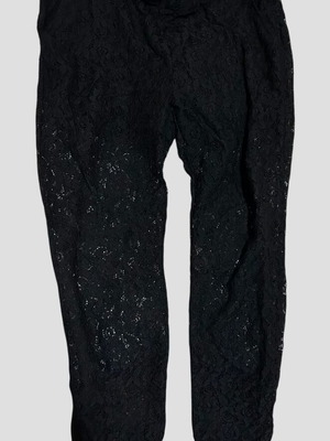 Black pants with lace size Medium like new