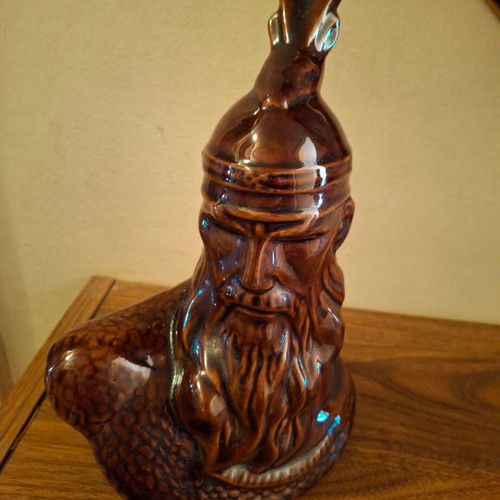 Faience Bust Georgios Kastriotis Skenderbeu like new, 1980s