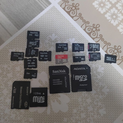 Memory cards, pack of 16