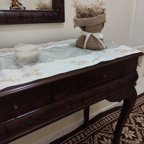 Decorative sack with dried flowers like new