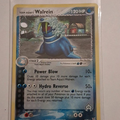 walrein pokemon card Team Aqua's Walrein 006 [Team Magma vs Team Aqua]