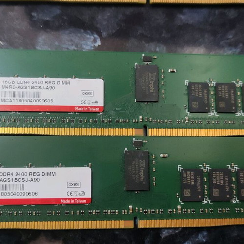 Ram DDR4 2x 16GB 2400MHz REG DIMM used
