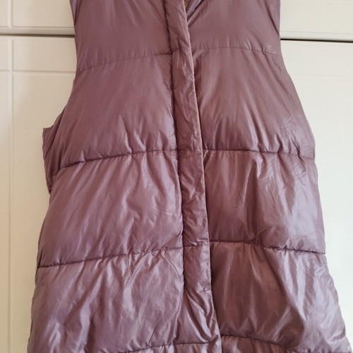 Women's double-face sleeveless jacket with hood like new size L