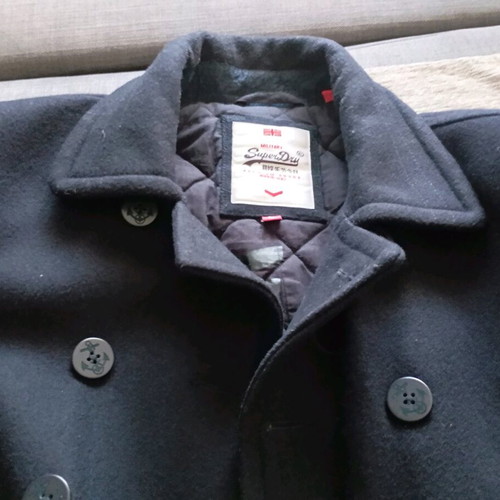 Superdry coat like new, size XL slim fit