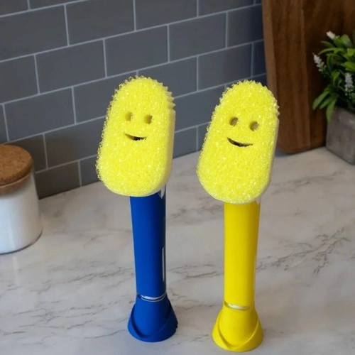 Scrub Daddy Dish Wand new with Flex-Texture sponge and controlled dish soap release