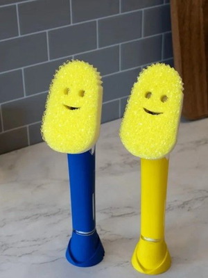 Scrub Daddy Dish Wand καινούργιο με Flex-Texture σφουγγάρι και ελεγχόμενη έκχυση υγρού πιάτων