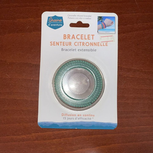 Graine d’aventure citronella bracelet, green
