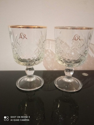L'OR Espresso collectible goblets set of 2 used