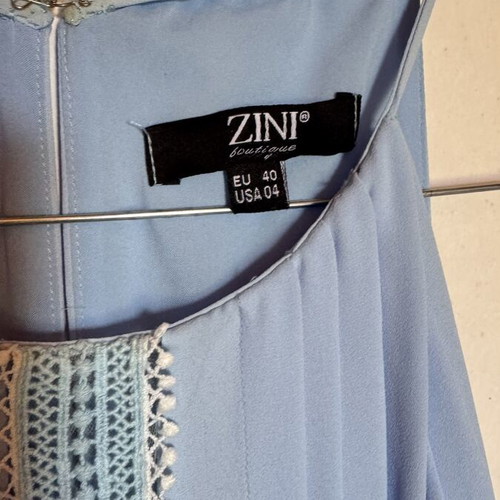 Zini long dress baby blue, like new, size M