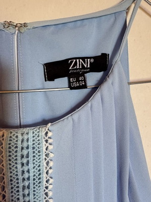 Zini long dress baby blue, like new, size M