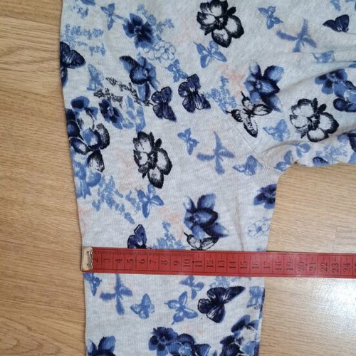BHS autumn sweater new, grey with blue floral pattern