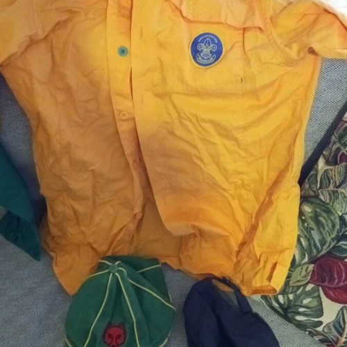 Scout shirt and hat like new, lightly used