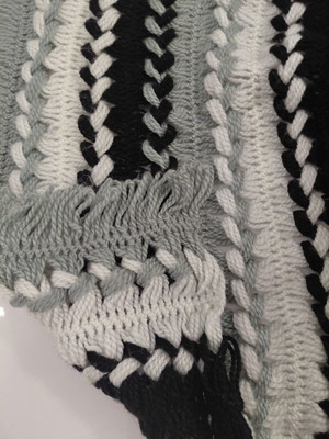 Single knitted blanket 1.05×2.05m like new