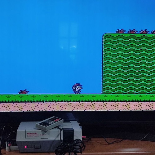 Nintendo Entertainment System (NES) used console with RCA cables