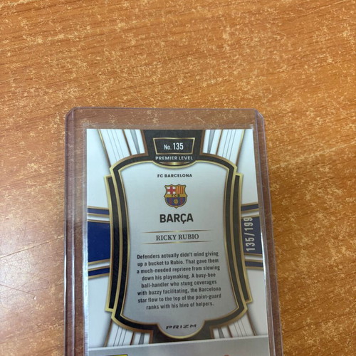 Ricky Rubio 2025-26 Panini Select EuroLeague Red /199 Premier Level card new