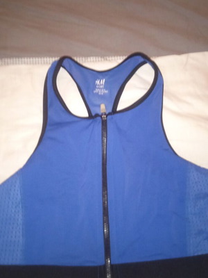 H&M swimsuit small like new, athletic style, royal blue