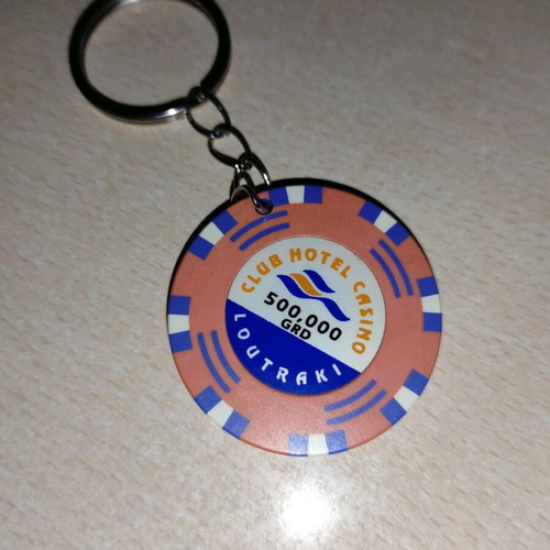Casino Chip Keychain like new