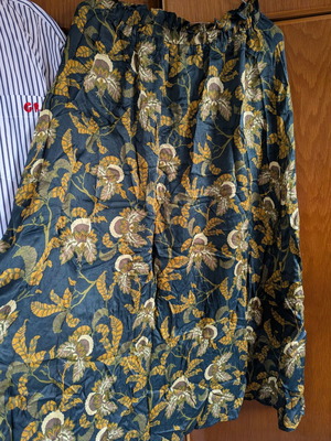 Project Soma midi skirt size large like new, blue and yellow