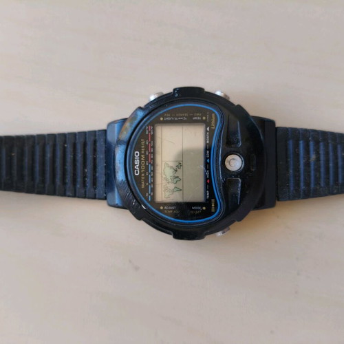 Casio TS-100 World Time Vintage 80’s/90’s digital watch used for parts