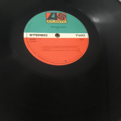 Woodstock 1970 record used, rock