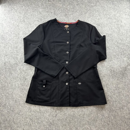 Dickies medical nurse blouse Large black like new with pockets