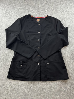 Dickies medical nurse blouse Large black like new with pockets