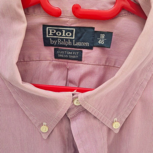 Polo Ralph Lauren men's shirt XL used, pink, custom fit