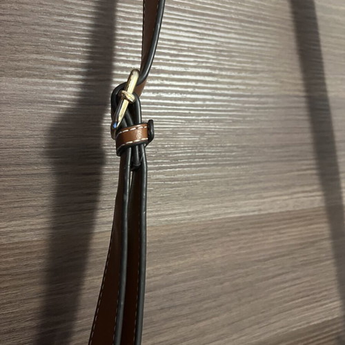 Francinel crossbody bag like new, beige and brown straw