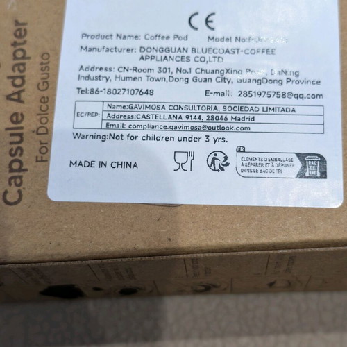 Αντάπτορας για χύμα καφέ Dolce Gusto καινούργιος, σφραγισμένος