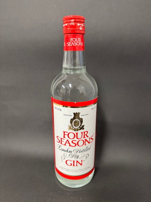Four Seasons London Dry Gin σαν καινούργιο, σφραγισμένο 75cl 45%