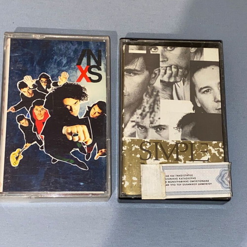 INXS and Simple Minds cassettes like new, rock