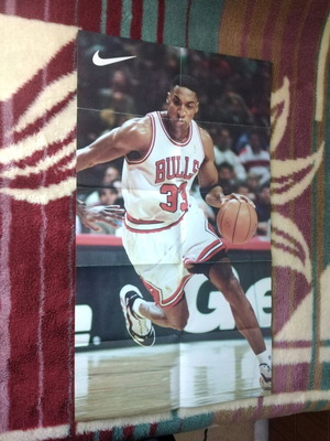 Scottie Pippen poster large Chicago Bulls authentic new 1997