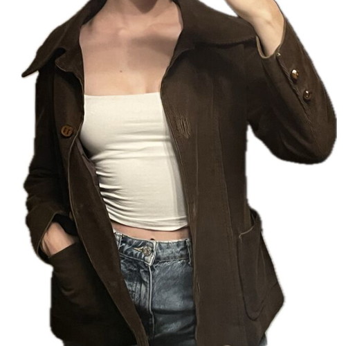 Vintage Salon Vert Brown Corduroy Jacket like new, 70s-80s