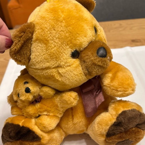 Stuffed bears like new, set of 2 pieces