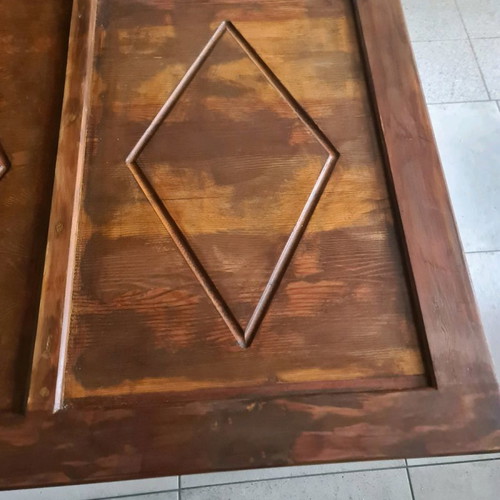 Wooden door table used, Oregon pine
