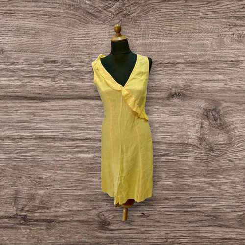 100% Linen Dress used, yellow, size M -  20,00 - Vendora.cy