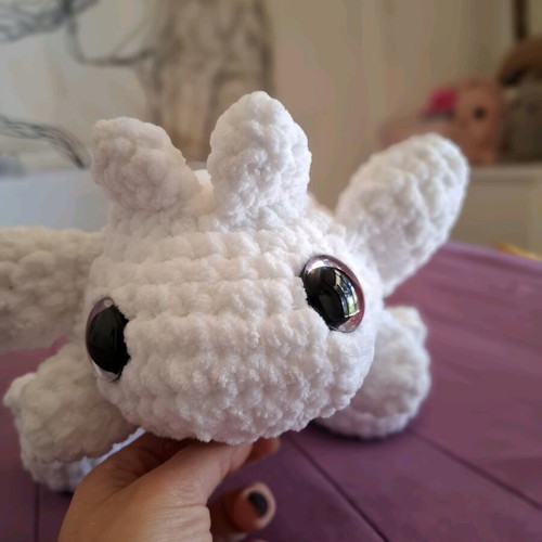 Handmade dragon made to order, large crochet