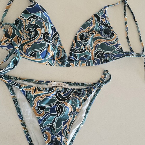 Bikini Vassia Kostara new, size small, blue and green