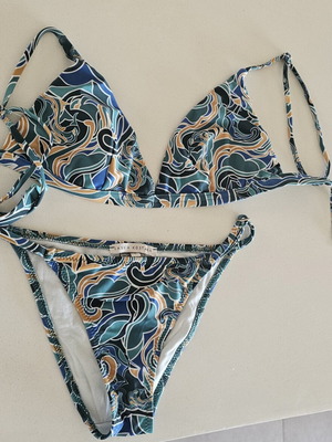 Bikini Vassia Kostara new, size small, blue and green