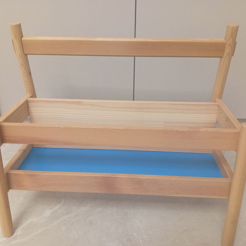 Wooden low bookshelf for children like new