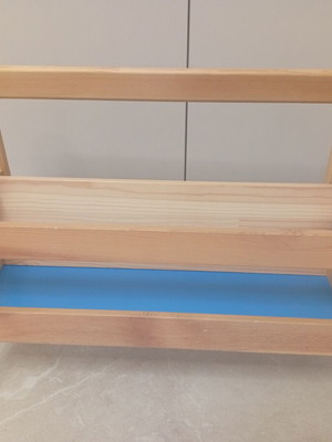 Wooden low bookshelf for children like new