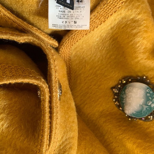 Versace cape like new, mustard color