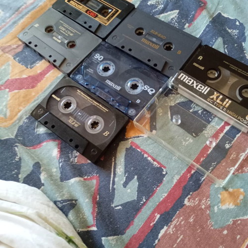 Maxell chrome cassettes used, pack of 6 with various models