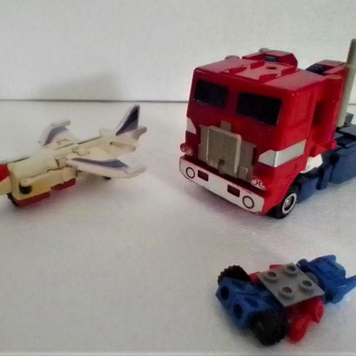 Slingshot Superion Vintage 1985 G1 Transformers used, Optimus Prime Lego