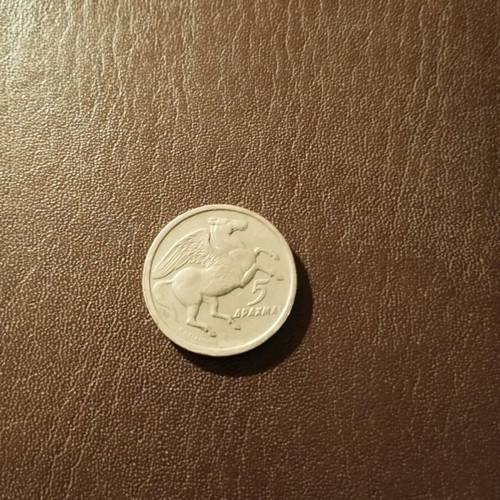 5drachma coin 1973 like new