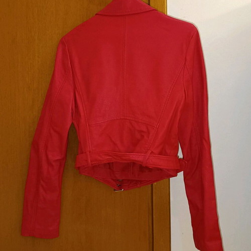Women's leatherette jacket with belt Tally Weijl new, red