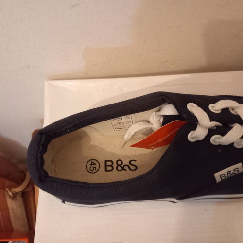 B&S canvas shoes size 45, blue