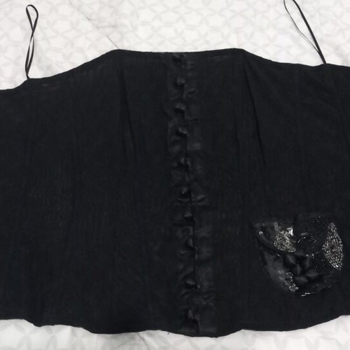 Corset bustier new, size M, black with boning