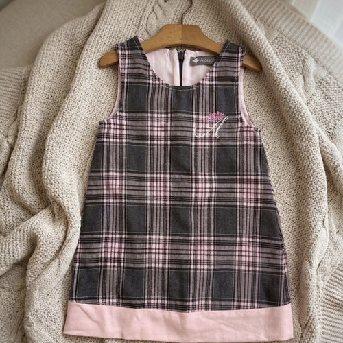 Alouette winter dress and cape set for girl 3 years old, new, grey and pink