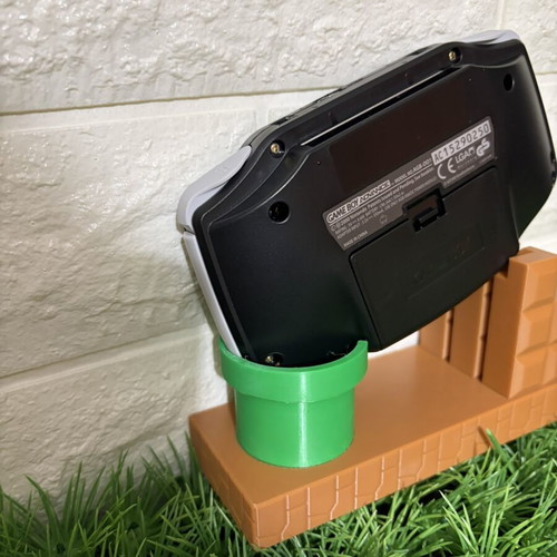 Nintendo Game Boy Advance Super Mario 3D printed stand
